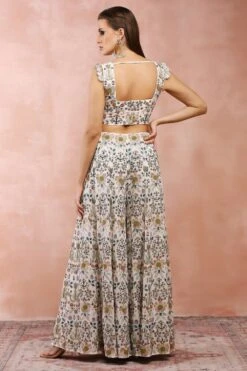 Payal Singhal Off White Embellished Choli & Sharara Set -Echo Clohting Shop 31523ps81 7