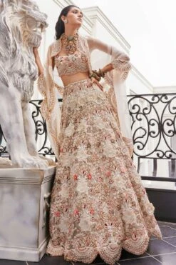 Ridhima Bhasin Aurora 3-D Floral Embellished Lehenga Set
