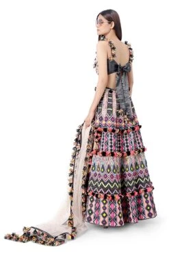 Payal Singhal Multicolour Embellished Lehenga Set -Echo Clohting Shop 319437 6