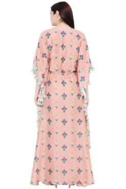 PS Pret By Payal Singhal Coral Silkmul Printed Kaftan -Echo Clohting Shop 319ps7 5