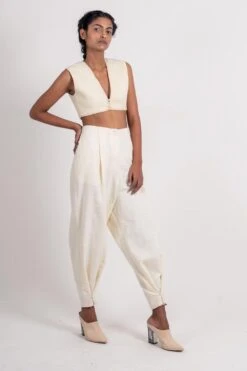 Ahmev Ivory Quilted Top -Echo Clohting Shop 328313 3