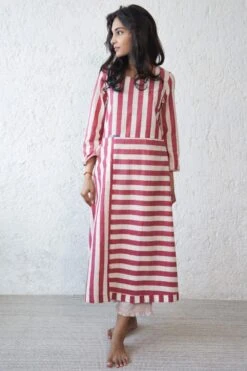 Kishmish Striped A-line Shift Dress