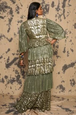 Rara Avis Khakhi Tiered Maxi Dress -Echo Clohting Shop 3823ra14 5