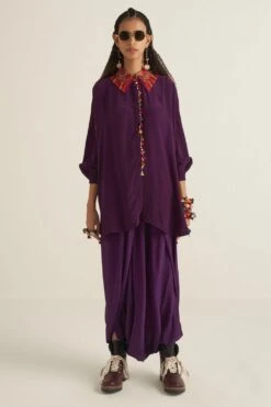 Aseem Kapoor Jamuni Printed Trapeeze Shirt