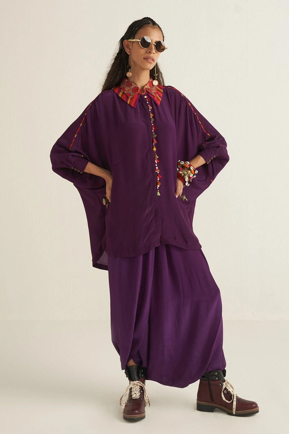 Aseem Kapoor Jamuni Printed Trapeeze Shirt 2 Aseem Kapoor Jamuni Printed Trapeeze Shirt - Image 2