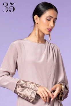 Aikeyah Grey Embroidered Layered Dress 8 Aikeyah Grey Embroidered Layered Dress -Echo Clohting Shop 42aik12 4
