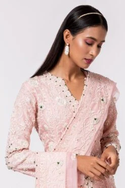 Devika Bhayana Pink Embroidered Sharara Set -Echo Clohting Shop 44db3 4 1