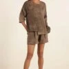 Urbania Hazelnut Silk Shorts