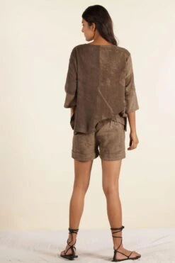 Urbania Hazelnut Silk Shorts 7 Urbania Hazelnut Silk Shorts -Echo Clohting Shop 4823ua18 4 1