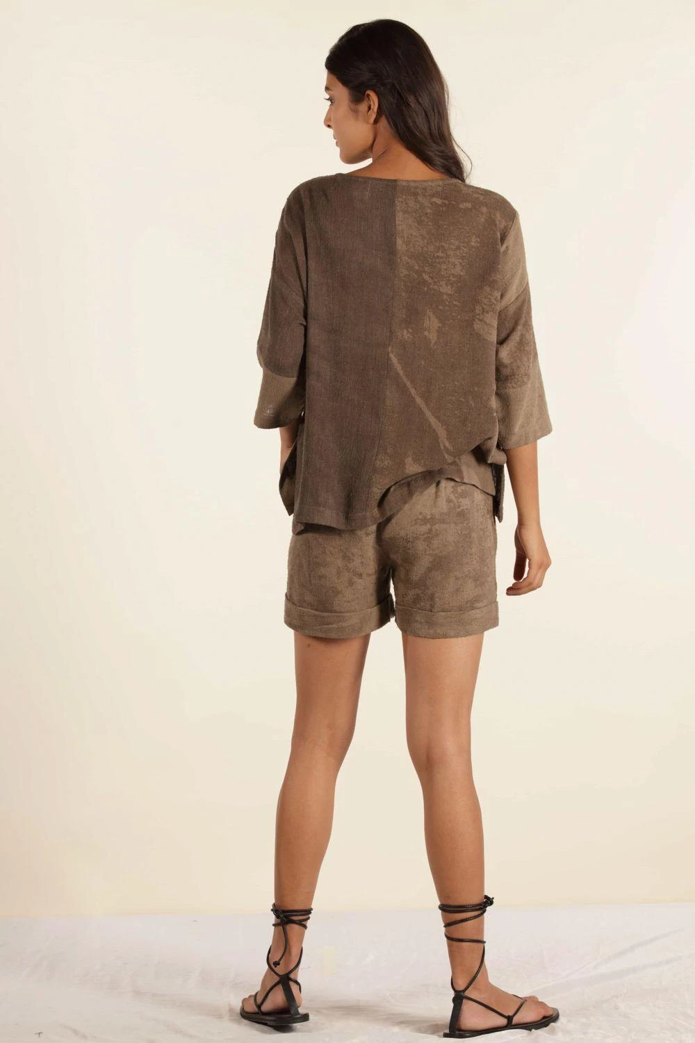 Urbania Hazelnut Silk Shorts 4 Urbania Hazelnut Silk Shorts - Image 4