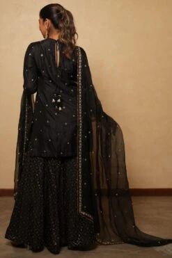 Pooja Keyur Black Embellished Sharara Set -Echo Clohting Shop 51023pk5 5