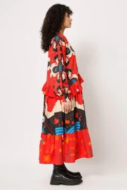 Two Point Two Pink Printed Frill Dress -Echo Clohting Shop 5623ce19 4