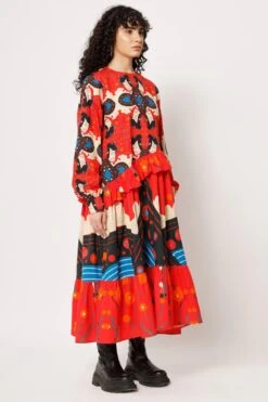 Two Point Two Pink Printed Frill Dress -Echo Clohting Shop 5623ce19 5