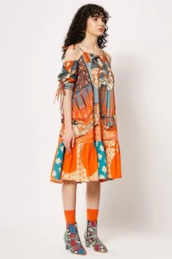 Two Point Two Orange Michi Dress -Echo Clohting Shop 5623ce28 5