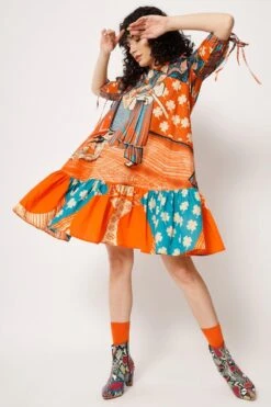 Two Point Two Orange Michi Dress -Echo Clohting Shop 5623ce28 6