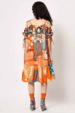 Two Point Two Orange Michi Dress -Echo Clohting Shop 5623ce28 7