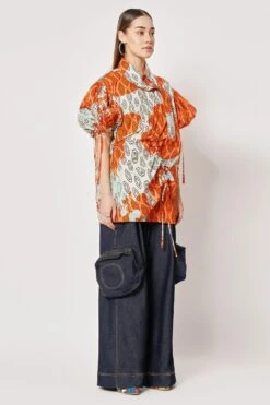 Two Point Two Off White & Orange Emiko Printed Top 11 Two Point Two Off White & Orange Emiko Printed Top -Echo Clohting Shop 5623ce45 5