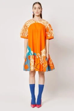 Two Point Two Orange Aiko A-line Dress