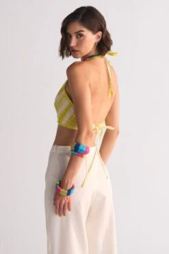 Ikai Ivory Elasticated Straight Pants -Echo Clohting Shop 5823iai78 3