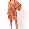 Nikita Mhaisalkar Tangerine Tribal Print Short Dress