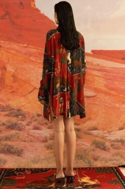 Shivan & Narresh Wilding Resort Shirt Dress -Echo Clohting Shop 711sn14 4