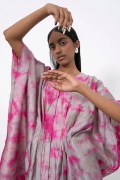 Corpora Studio Grey & Pink Tie Dye Kaftan 6 Corpora Studio Grey & Pink Tie Dye Kaftan -Echo Clohting Shop 75cs2 3