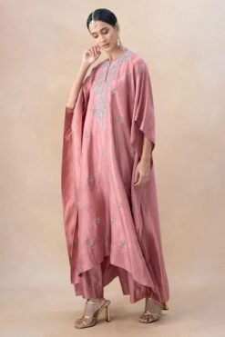 Jayanti Reddy Peach Zardosi Embellished Kaftan Set -Echo Clohting Shop 7823jr8 3