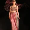 CAPISVIRLEO Lavender Tie Dye Lehenga Set