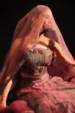 CAPISVIRLEO Lavender Tie Dye Lehenga Set -Echo Clohting Shop 81123co12 4