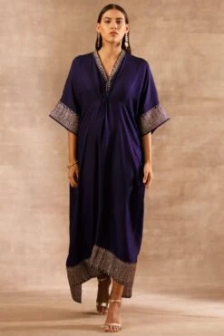Jayanti Reddy Purple Embellished Kaftan
