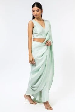 431-88 By Shweta Kapur Mint Green Blouse -Echo Clohting Shop 812new6 3