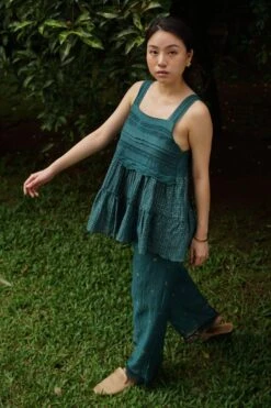 Baju Green Baja Print Pants