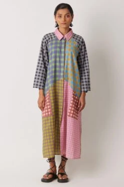 YAVI Alit Checkered Dress