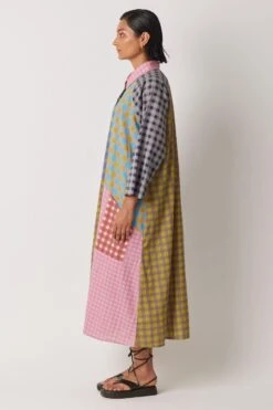 YAVI Alit Checkered Dress -Echo Clohting Shop 8523yg1 4