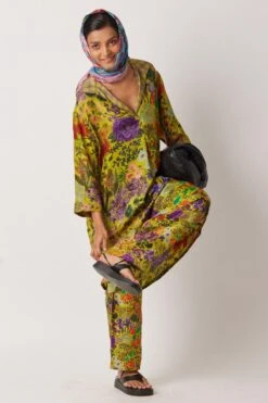 YAVI Betty Floral Printed Pants -Echo Clohting Shop 8523yg21 3