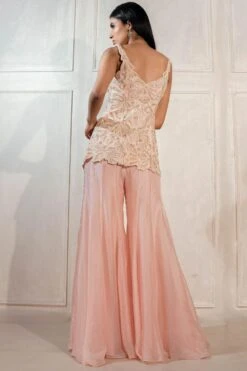 Ritika Mirchandani Pink Hand Embroidered Sharara Set -Echo Clohting Shop 88rm4 5