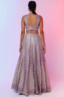SVA Lilac Embroidered Lehenga Set 7 SVA Lilac Embroidered Lehenga Set -Echo Clohting Shop 88sva44 4