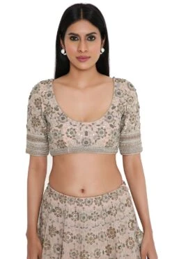 Payal Singhal Rose Pink Georgette Embroidered Lehenga Set -Echo Clohting Shop 8923ps6 5