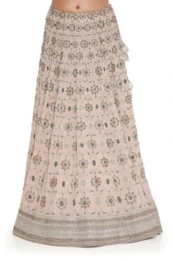 Payal Singhal Rose Pink Georgette Embroidered Lehenga Set -Echo Clohting Shop 8923ps6 6