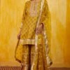 Gopi Vaid Mustard Printed Gota Sharara Set