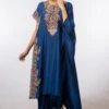Anamika Khanna Blue Embroidered Kaftan & Pants