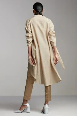 Alamelu Asymmetric Top With Rouched Sleeves -Echo Clohting Shop alme 033 3