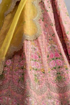 Anushree Reddy Vintage Rose Pink Embellished Lehenga Set -Echo Clohting Shop ar010 3