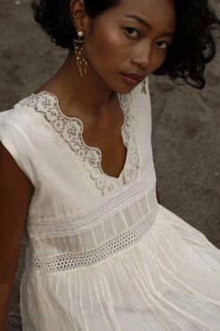 Baju Ivory Floral Printed Dress -Echo Clohting Shop ba 2911baj20 4