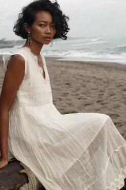 Baju Ivory Floral Printed Dress -Echo Clohting Shop ba 2911baj20 5