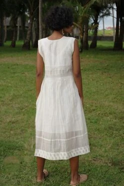 Baju Ivory Floral Printed Dress -Echo Clohting Shop ba 2911baj20 6