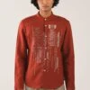 Countrymade Earth Red Embroidered Shirt