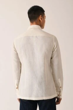 Dhruv Vaish Cream Handloom Cotton Shirt -Echo Clohting Shop d06c0121 4