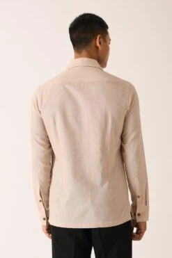 Dhruv Vaish Sand Stone Handloom Cotton Shirt -Echo Clohting Shop d06c0121a 4