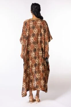 Nergis By Debyani Printed Kaftan & Navy Pants Set 7 Nergis By Debyani Printed Kaftan & Navy Pants Set -Echo Clohting Shop deb04 4